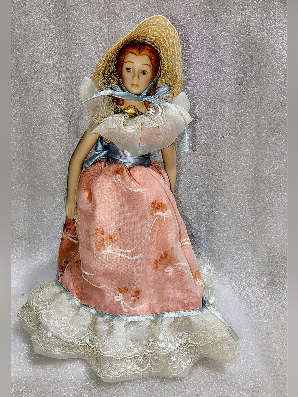 Vintage 1988 Avon Southern Belle Porcelain Doll Fashion of American Times 9”